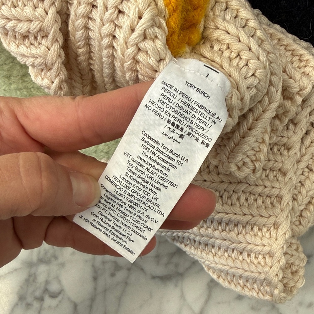 Tory Burch Patchwork Knitted Juper Patchwork Wool… - image 5